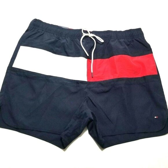 Tommy Hilfiger Men's Board‎ Drawstring Swimwear Shorts - Picture 1 of 8